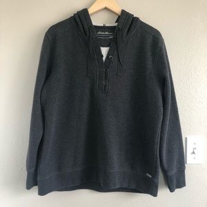Eddie Bauer Quarter Button Up hoodie